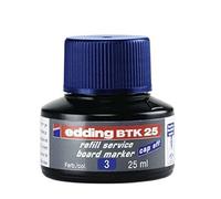 Edding Recharge d'encre BTK 25 pour marqueurs effaçables tableau blanc 25 ml - Bleu