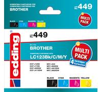 edding Cartouche d'encre EDD-449 Multipack Brother LC123