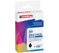 edding Cartouche d'encre, équivalent de Brother LC-980BK, Noire, EDD-381 18-381