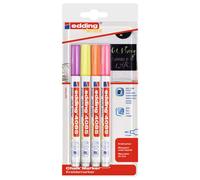 Edding Chalk Marker 4085 Pack Set 4057305037206 Lot Marqueur Craie Liquide Ardoise Vitre Tableau Magasin Vitrine Deco Bricolage Art Loisir Creatif Enfant Comasound Kartel Csk Online