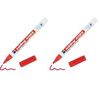Edding Chalkstift par Securit 4085 environ 1 à 2 mm rouge (Lot de 2)