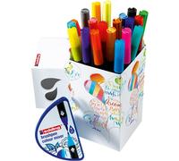 edding Colour Happy coffret - étui de 20 +1 mélangeur couleur dégradé - colorées, lumineuses et délicates - pointe de pinceau flexible - carnets, mandalas, calligraphie