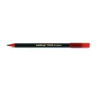 EDDING E-1340 LOT DE 10 FEUTRES DE COLORIAGE AVEC POINTE FLEXIBLE ROUGE Rouge G