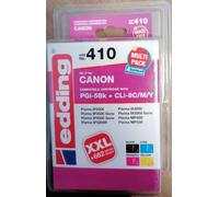 edding EDD - 410 noir, cyan, magenta, jaune cartouches d'encre Canon PIXMA...