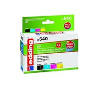 edding EDD-540 Lot de 4 cartouches d'encre compatibles avec HP 934XL/935XL (C2P23/C2P24/C2P25/C2P26) Noir/cyan/magenta/jaune 1 x 45 + 3 x 12 ml