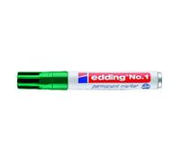 edding Marqueur permanent N° 1 - Vert - Pointe biseautée 1-5 mm - Imperméable - sèche vite