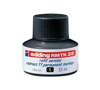edding RMTK 25 recharge d'encre - bleu - 25 ml - avec système capillaire, idéal pour recharger proprement et sans complication le marqueur permanent edding retract 11