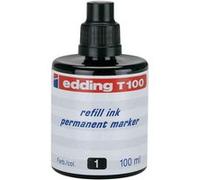 edding Recharge d'encre T 100 pour marqueurs permanents edding – compte-gouttes – Vert 100 ml