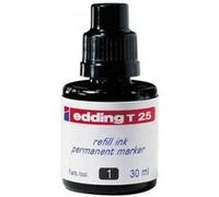 edding Encre de recharge T25 pour marqueurs permanents – Noir 30 ml (distribution goutte à goutte)