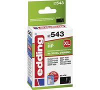 Edding Encre EDD-543 compatible remplace HP 302XL, F6U68AE noir 18-543