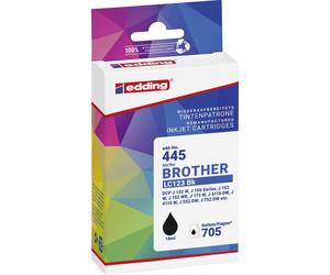 Edding Encre remplace Brother LC-123BK compatible noir EDD-445 18-445-01