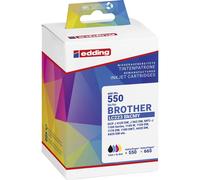 Edding Encre remplace Brother LC-223BKCMY compatible pack bundle noir, cyan,
