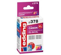 Edding Encre remplace Canon CL-541 XL compatible cyan, magenta, jaune EDD-378