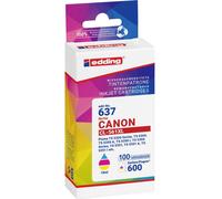 Edding Encre remplace Canon CL-561XL compatible pack bundle cyan, magenta, jaune EDD-637 18-637