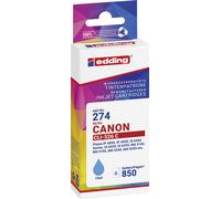 Edding Encre remplace Canon CLI-526C compatible cyan EDD-274 18-274-01