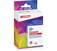 Edding Encre remplace Canon CLI-526CMY compatible pack bundle cyan, magenta, jaune EDD-301 18-301-01