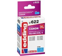 Edding Encre remplace Canon CLI-581C XXL compatible cyan EDD-622 18-622