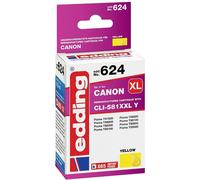 Edding Encre remplace Canon CLI-581Y XXL compatible jaune EDD-624 18-624