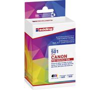 Edding Encre remplace Canon PGI-525+CLI-526 Compatible Pack Bundle Noir, Cyan, Magenta, Jaune EDD-501 18-501-01