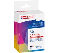 Edding Encre remplace Canon PGI-525+CLI-526 Compatible Pack Bundle Noir, Cyan, Magenta, Jaune EDD-501 18-501-01