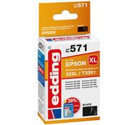 Edding Encre remplace Epson 33XL, T3351 compatible noir EDD-571 18-571