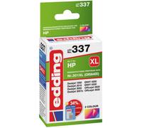 Edding Encre remplace HP 301XL, CH564EE compatible couleur EDD-337 18-337