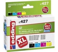 edding Encre compatible pour HP 950/950XL/951/951XL – Pack noir, cyan, magenta, jaune 18-427