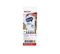 edding Fasermaler 1340 Brushpen metallic sortiert 6er Set