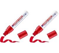 Edding Felt-tip 4090 fenêtre inclinée rouge 4-15 mm sur blister (Lot de 2)