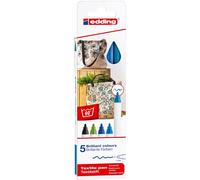 Edding Feutre Pour Textiles 4600 Etui De 5 'cool' Couleurs 1 Mm