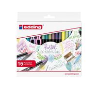 edding Jeu de 15 crayons de couleur pastel