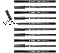 Edding Lot De 10 Feutres Calligraphie 1255 Noir (3.5) 3,5 Mm