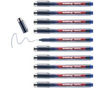 Edding Lot De 10 Feutres Fin De Précision 1800 Bleu (0.1) 0,25 Mm