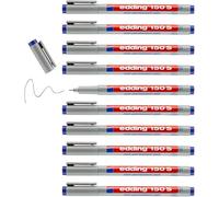 Edding Lot De 10 Feutres Non Permanent 150 S Bleu 0,3 Mm