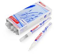 Edding Lot De 10 Marqueurs Acrylique 5300 Blanc Trafic Pointe Fine 1-2 Mm