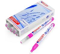 Edding Lot De 10 Marqueurs Acrylique Fin 5300 Rose Fluorescent 1-2 Mm