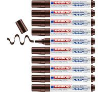 Edding Lot De 10 Marqueurs Calligraphie 1455 Marron Foncé 1-5 Mm