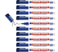 Edding Lot De 10 Marqueurs Cd-Dvd-Bd 8400 Bleu 0,5-1 Mm