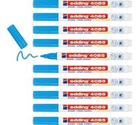 Edding Lot De 10 Marqueurs Craie Liquide 4085 Bleu Clair 1-2 Mm