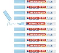 Edding Lot De 10 Marqueurs Craie Liquide 4085 Bleu Pastel 1-2 Mm