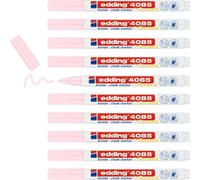 Edding Lot De 10 Marqueurs Craie Liquide 4085 Rose Pastel Pointe Ronde 1-2 Mm