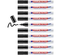 Edding Lot De 10 Marqueurs Peinture 8750 Spécial Industrie Noir 2-4 Mm