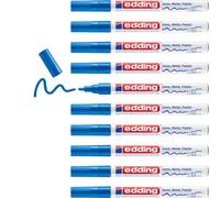 Edding Lot De 10 Marqueurs Peinture Brillante 751 Bleu 1-2 Mm