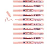 Edding Lot De 10 Marqueurs Peinture Brillante 751 Rose Pastel 1-2 Mm