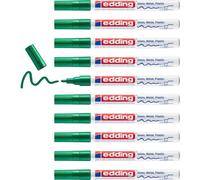 Edding Lot De 10 Marqueurs Peinture Brillante 751 Vert 1-2 Mm