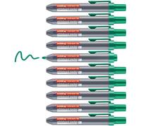 edding retract 12 Marqueur pour tableaux blancs - Vert - 10 stylos - Pointe ronde 1,5-3 mm - sans capuchon - pour une utilisation d'une main sur tableau blanc, magnétique, en liège, mémo et chevalet