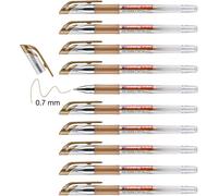 Edding Lot De 10 Rollers À Encre Gel 2185 Cuivre 0,7 Mm