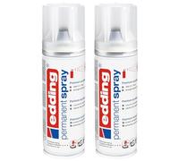 edding 5200 vernis clair permanent en spray - transparent et mat - 200 ml - vernis acrylique fini mat - pour fixer et protéger la peinture - vernis en aérosol