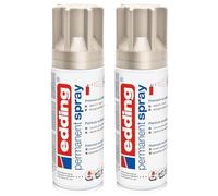 EDDING Lot de 2 Sprays Permanent Peinture Acrylique 5200 Champagne Or Mat