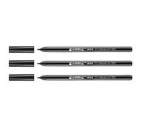 Edding Lot De 3 Feutres Calligraphie 1255 2.0 Noir Pointe 2 Mm
